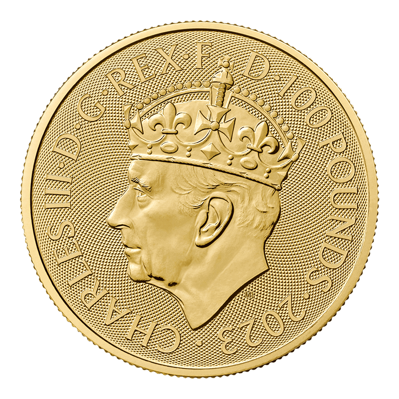 Pièce d’or de 1 oz du couronnement du roi Charles III (2023) Métaux